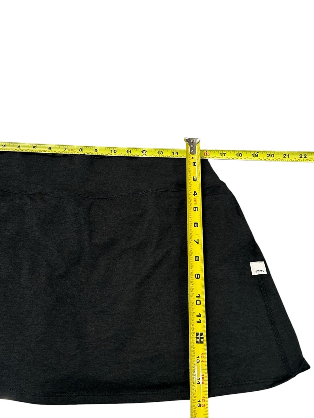 Vuori Halo Performance Skort Skirt In Black Hthr Size XL Athletic VW3006 Pull On - Picture 11 of 12
